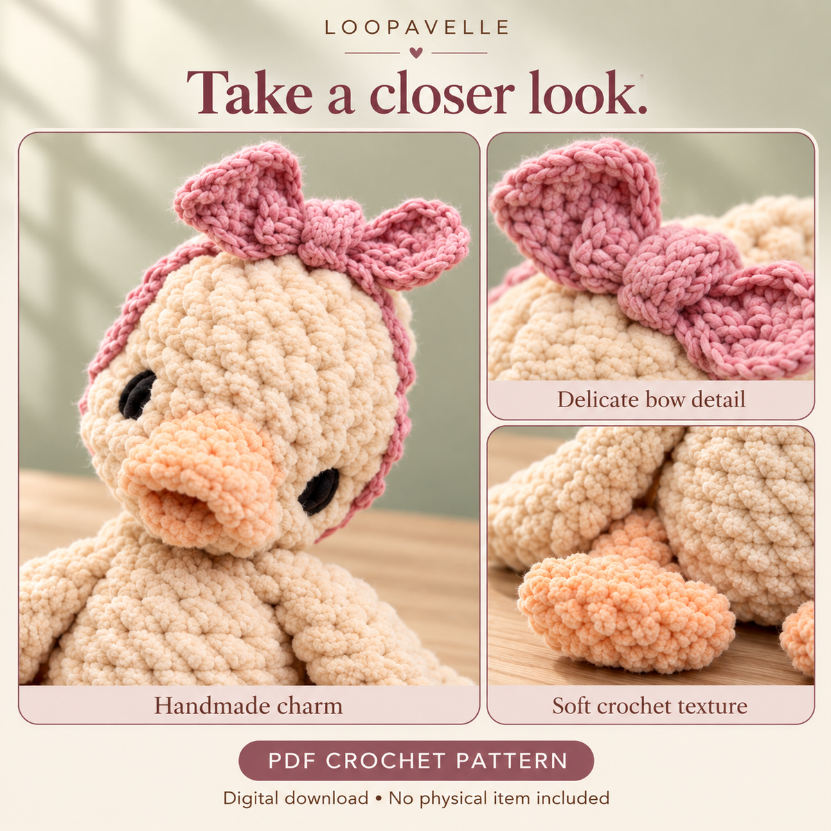 Little Duckling Crochet Pattern – Amigurumi PDF