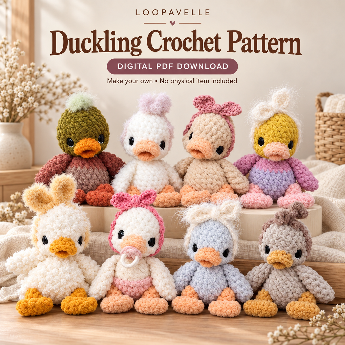 Little Duckling Crochet Pattern – Amigurumi PDF